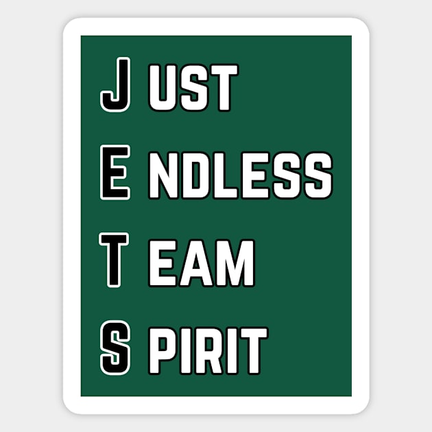 JETS Just Endless Team Spirit Magnet by Sleepless in NY